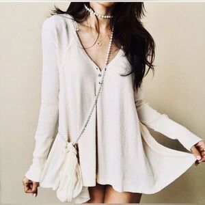 Free People We the Free Citrine thermal top in Ecru
